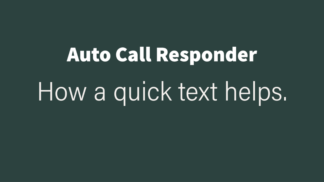 Auto call responder