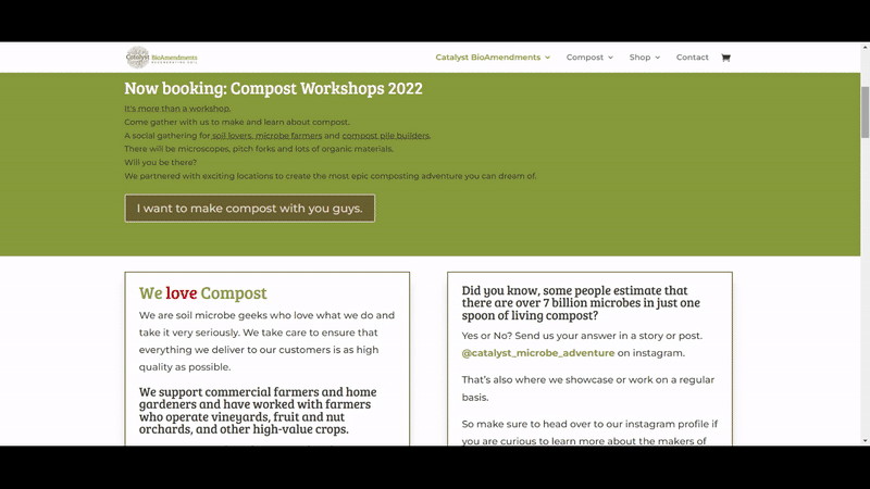 Catalyst BioAmendments Website Catalyst BioAmendments Website